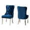 Baxton Studio Honora Contemporary Glam and Luxe Navy Blue Velvet Fabric and Silver Metal 2Piece Dining Chair Set 221-2PC-12910-ZORO - alternate 6